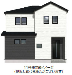 仲介手数料不要　よかタウンBloom北区植木町岩野５期【山東小・五霊中】の外観パース|外観パースです