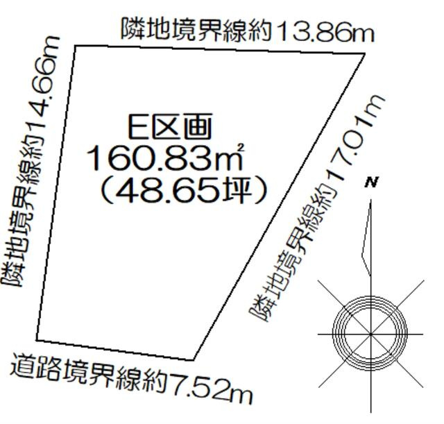 【トーヨーホーム売主/売土地】東郷春木下鏡田　E区画のその他|Ｅ区画図
