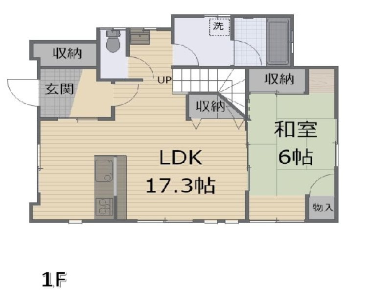 栃木市片柳町1丁目　中古戸建の間取り
