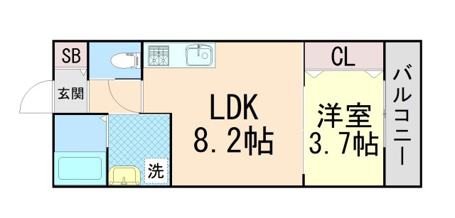 アビタ青木駅前の間取り