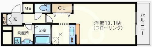 BRAVI南堀江　日吉小学校区の間取り|BRAVI南堀江（ブラービ南堀江）　間取り