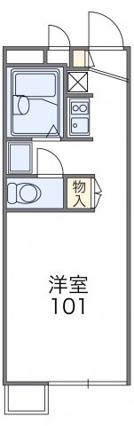 【間取り】 | レオパレス裕 | 代表的な間取のため実際の間取とは異なる場合があります