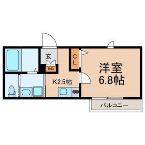 高見シャーメゾンの間取り