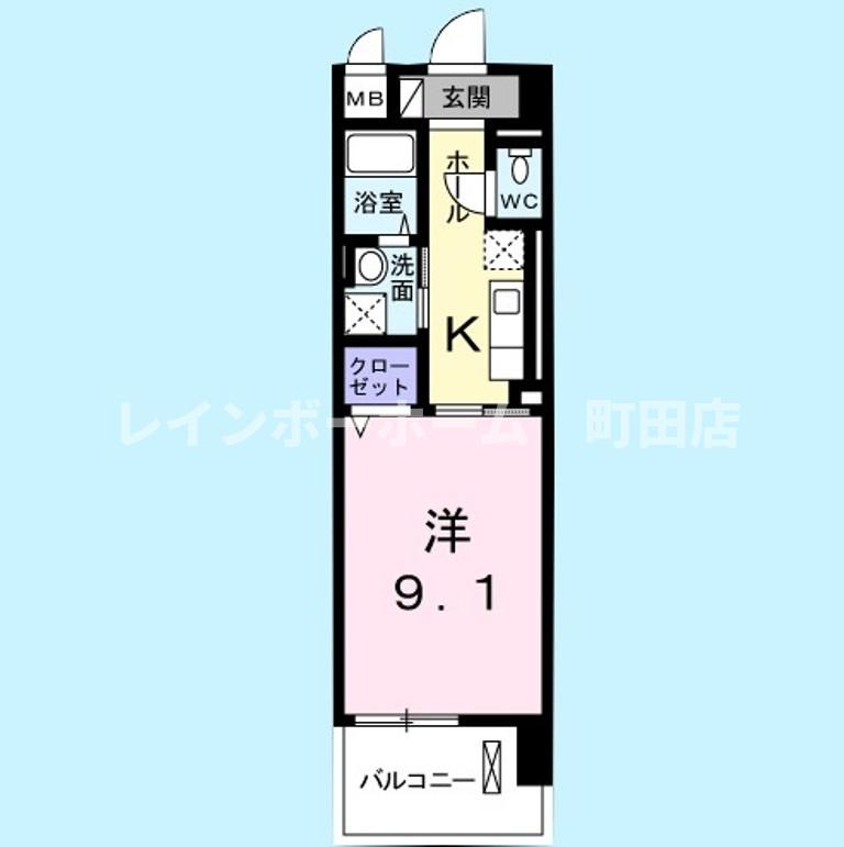 ビジュ桜森※初期費用分割あと払いサービス利用可能物件の間取り