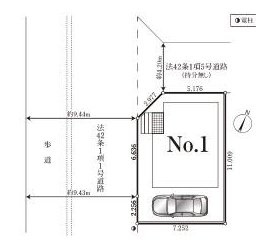 【仲介手数料無料】ふじみ野市新駒林第5―新築分譲住宅―限定１棟―の区画図|駒西小学校すぐそば！駅徒歩15分の好立地です！！