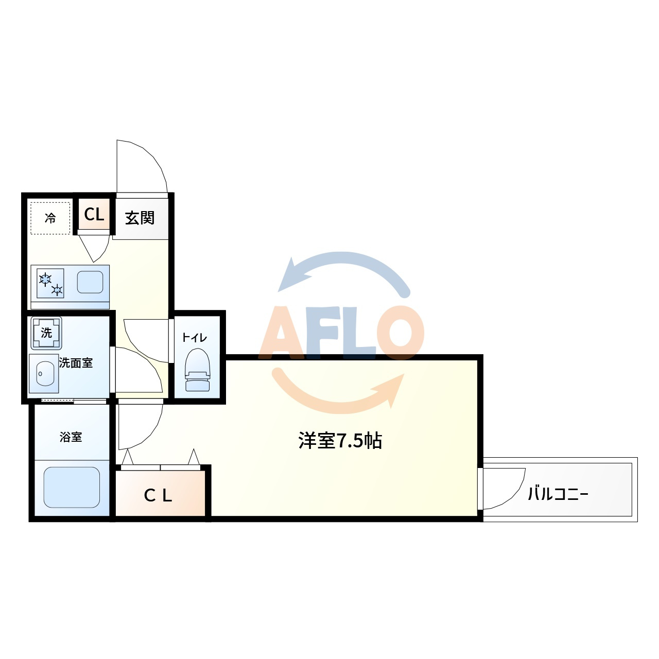 H-maison大正Ⅳの間取り