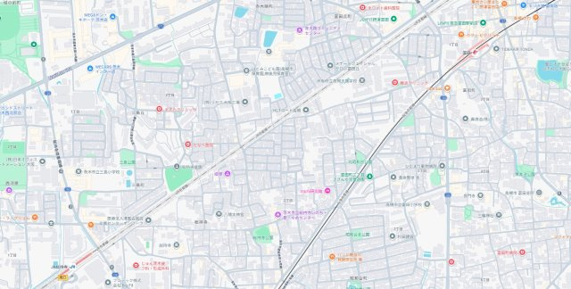 高槻市北昭和台町　第1期　売土地の地図