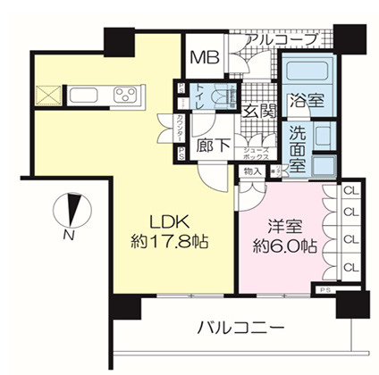 なんばグランドマスターズタワーの間取り