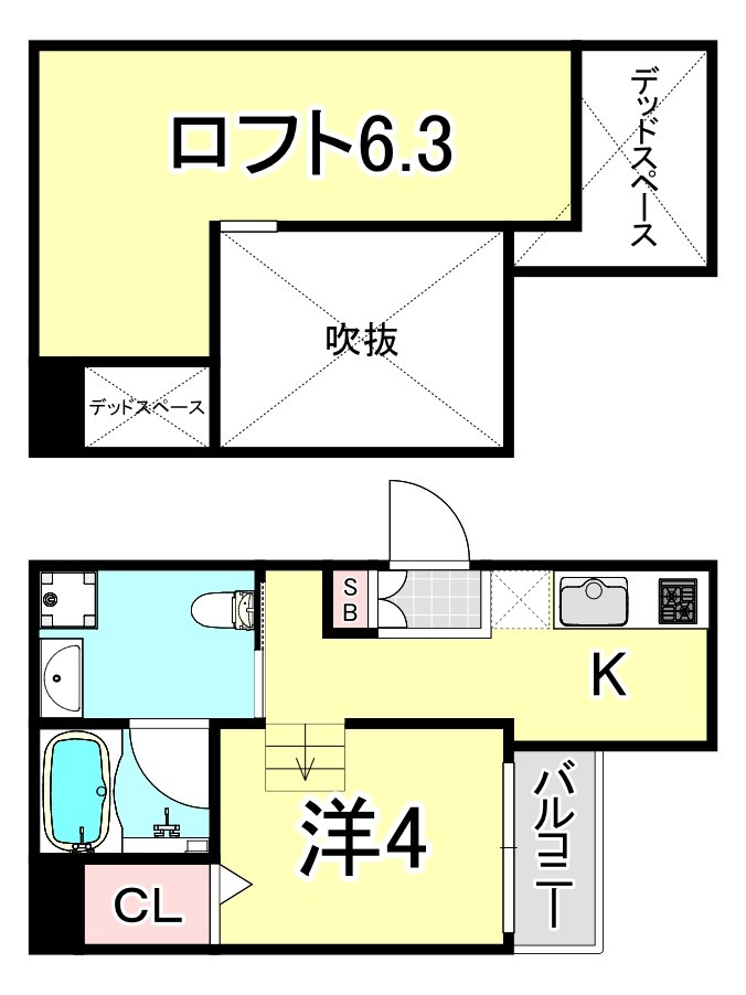 フォンテーヌ武庫川の間取り