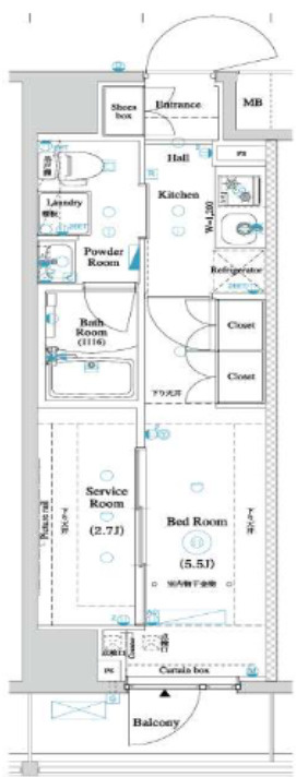 ARKMARK南千住RESIDENCEの間取り