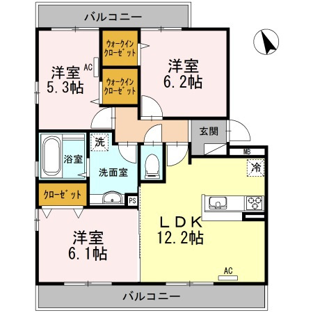 ラフィーナの間取り