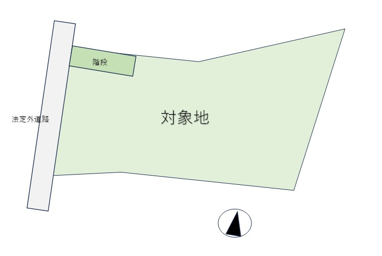 神戸市兵庫区平野町　土地の土地図