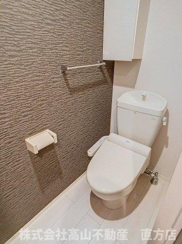 直方市大字植木のアパートのトイレ