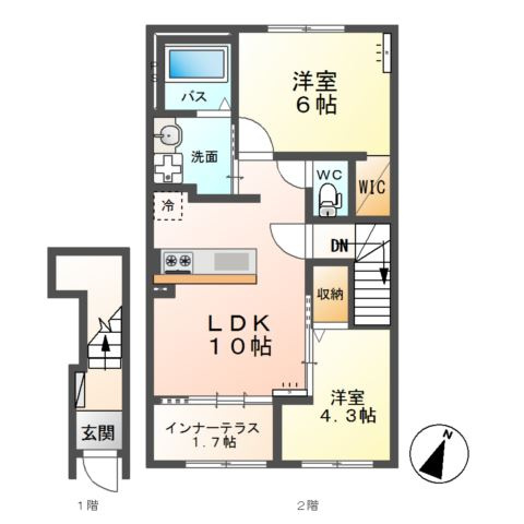 エスコルトの間取り