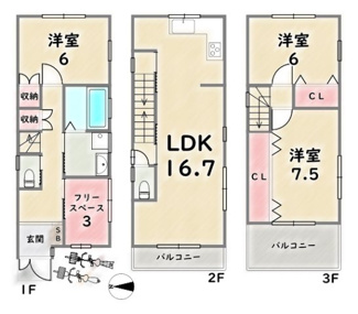 【間取り】 | 中京区壬生松原町