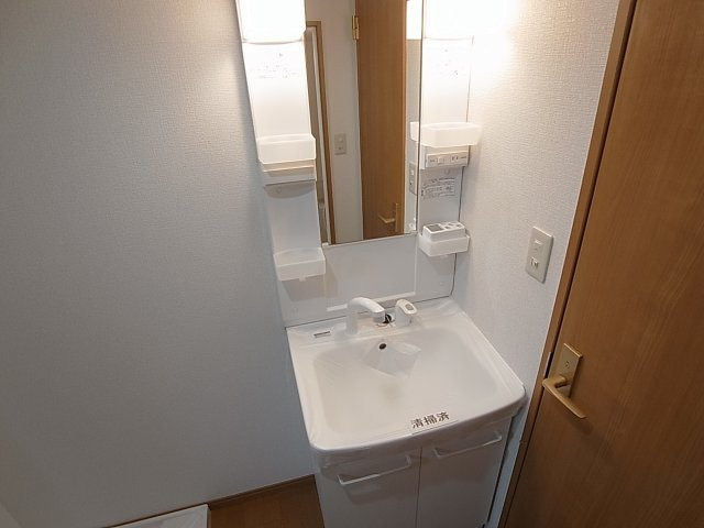 神戸市中央区相生町２丁目の賃貸マンションの洗面所|シャワー付きの独立洗面台