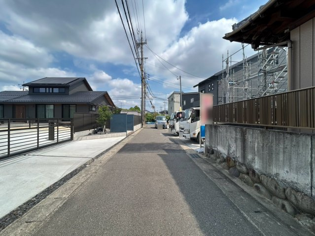 新築戸建　一宮市大和町5期　全1区画分譲の前面道路含む現地写真|「現地（2026年8月21日）撮影」　
■前面道路　
■ヤマダ不動産　株式会社リライフ