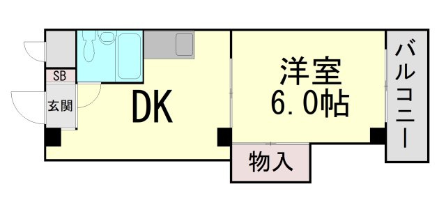 シンエーハイツ六甲道の間取り
