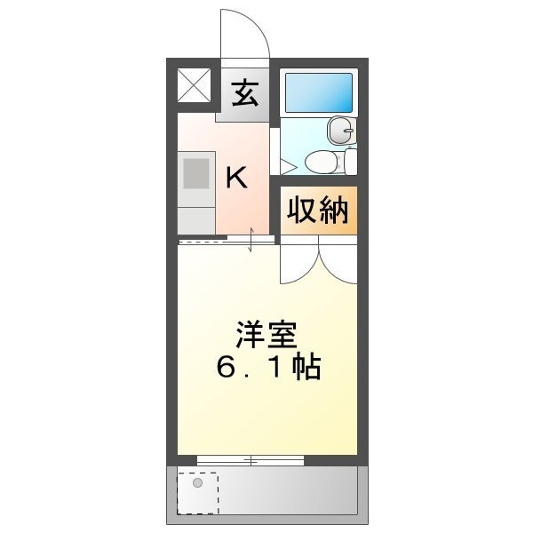 マンションMIKAWAの間取り
