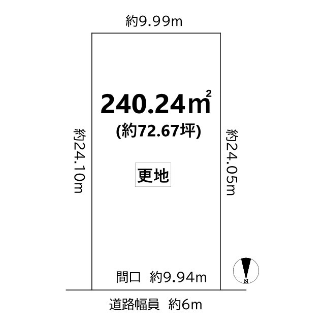 紫竹上ノ岸町 土地の土地図