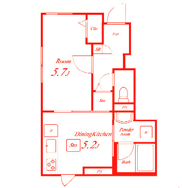 Casa MOCAの間取り