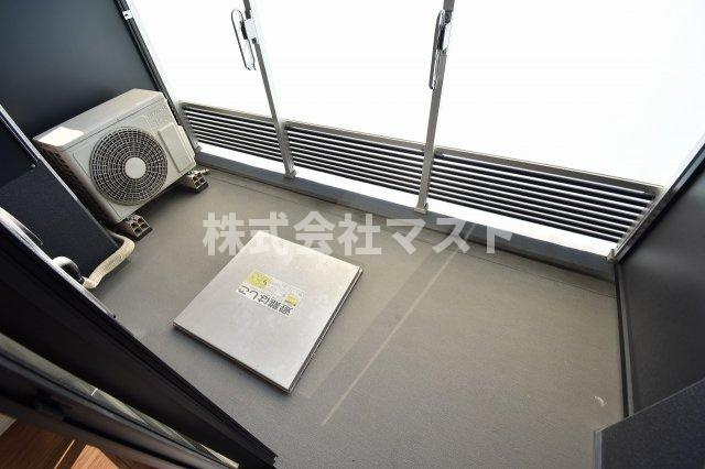 コンフォリア北浜のバルコニー