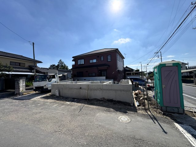 新築　伊勢崎市曲輪町第1　クレイドルガーデン　１号棟の外観|現地写真　2026年9月完成予定！類似物件のご内覧等、お気軽にお問合せください♪　							

　
