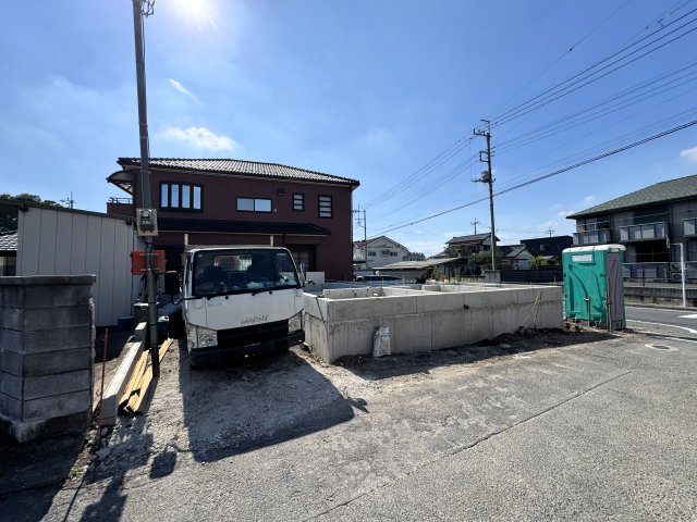 新築　伊勢崎市曲輪町第1　クレイドルガーデン　１号棟の駐車場|現地写真　駐車スペースは2台分可能です！
