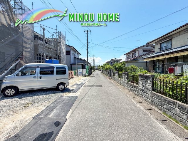佐賀市開成2丁目‐1期の前面道路含む現地写真