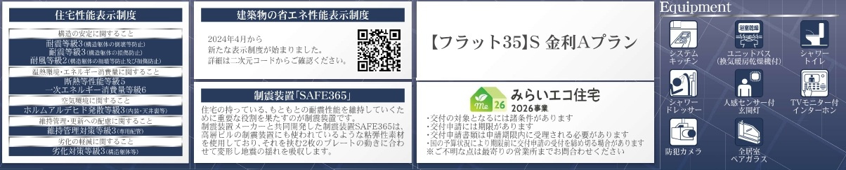 【仲介手数料無料】新築戸建　吉見町下細谷669-1（全3棟）の構造・工法・仕様