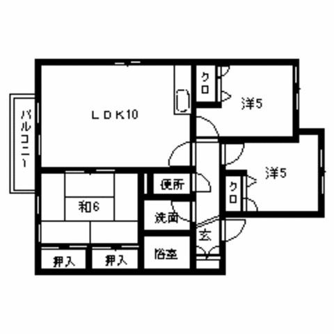 ディアス三苫G棟の間取り