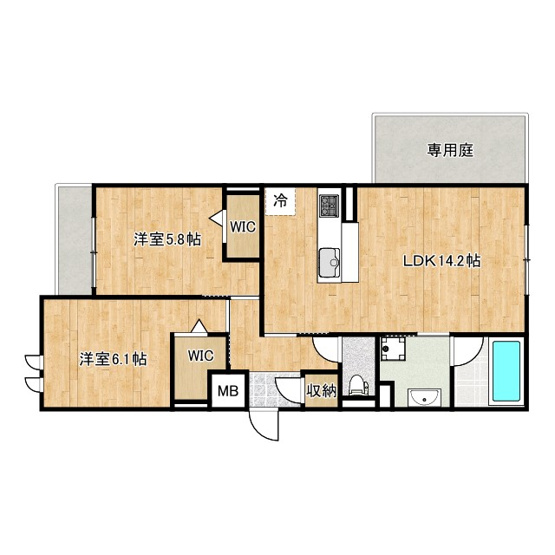 【間取り】 | ブランノワール日根野