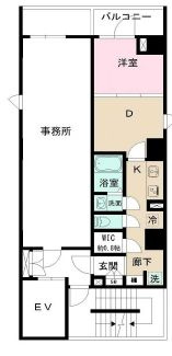 ショコラスイート東日本橋の間取り|間取りです。