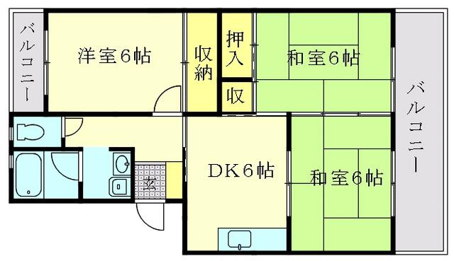 ファミール香椎の間取り