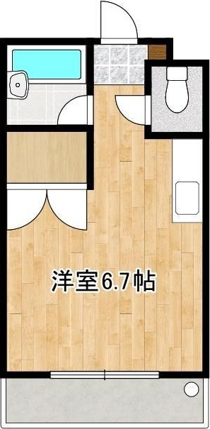 アンプルール新屋敷の間取り