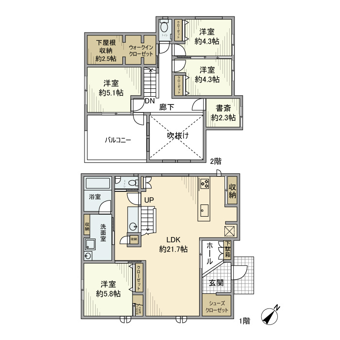 幸町戸建の間取り
