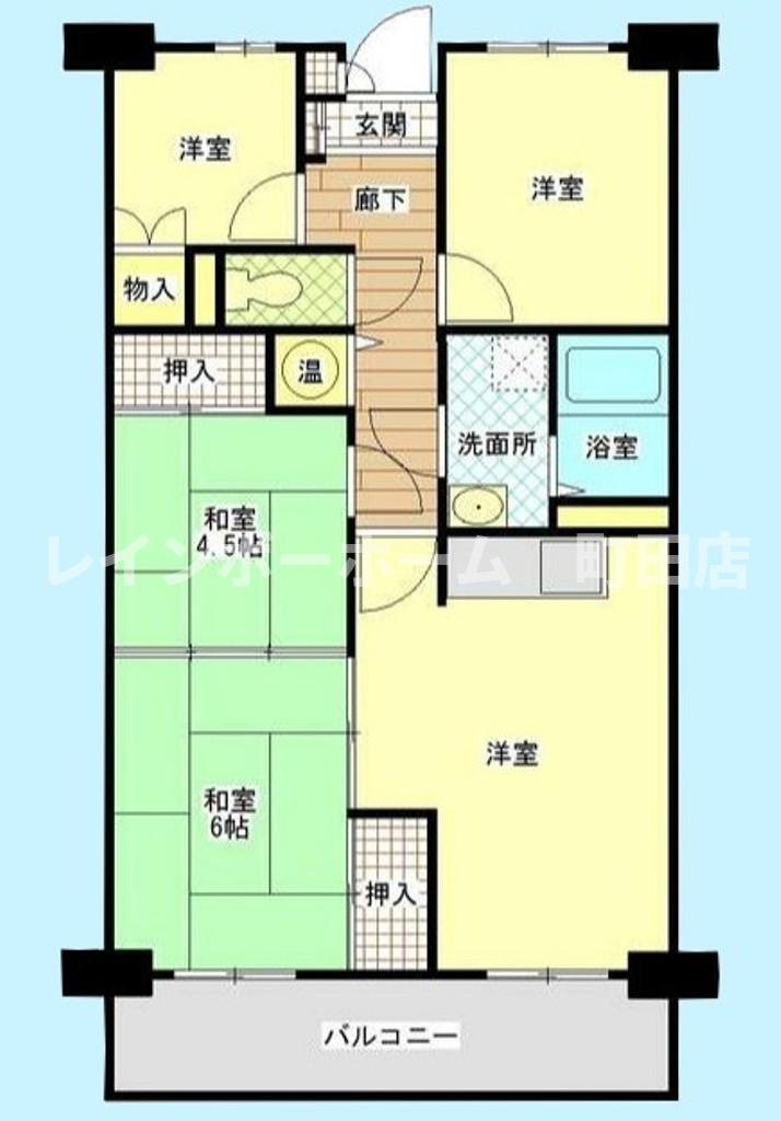 ライオンズマンション厚木※初期費用分割後払いサービス利用可能物件の間取り