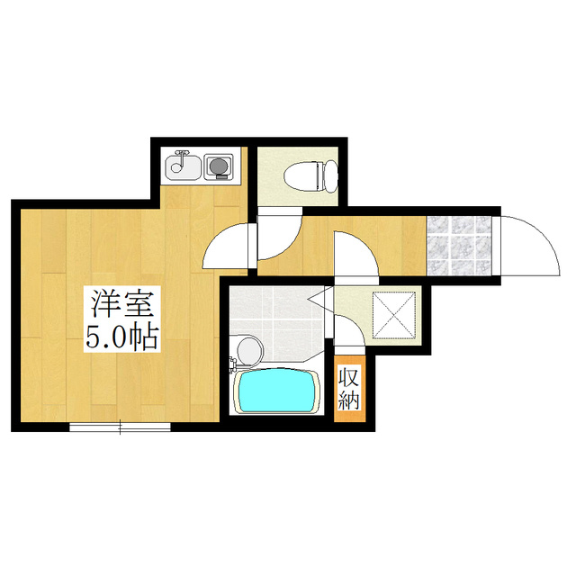 コンフォール駒込の間取り|コンパクトなワンルーム☆