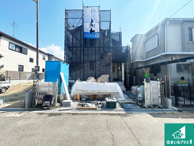 堺市東区日置荘原寺町　新築一戸建ての外観|現在建築中！落ち着いた街並みで新生活を始めることが出来そう！周辺の物件も併せてご紹介させて頂きます！