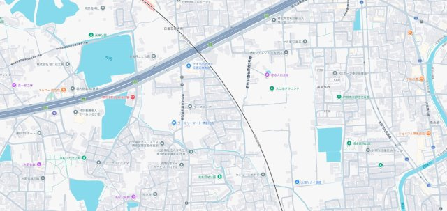 堺市東区日置荘原寺町　新築一戸建ての地図