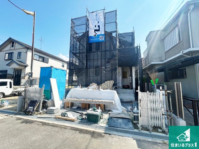 堺市東区日置荘原寺町　新築一戸建ての外観|現在の進捗状況です！順調に作業進行中、完成が待ち遠しいです！詳細の間取り等、お気軽にお問い合わせください！