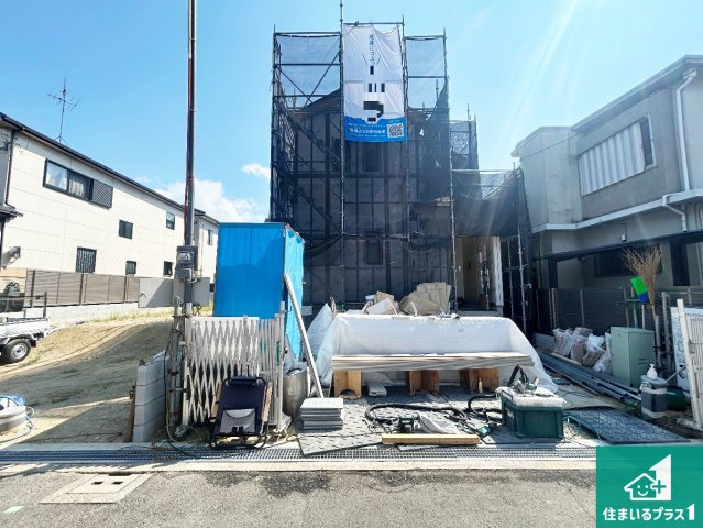堺市東区日置荘原寺町　新築一戸建ての外観|現在建築中！落ち着いた街並みで新生活を始めることが出来そう！周辺の物件も併せてご紹介させて頂きます！