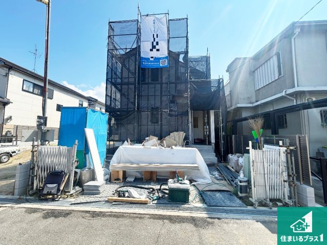 堺市東区日置荘原寺町　新築一戸建ての外観|現在建築中！落ち着いた街並みで新生活を始めることが出来そう！周辺の物件も併せてご紹介させて頂きます！