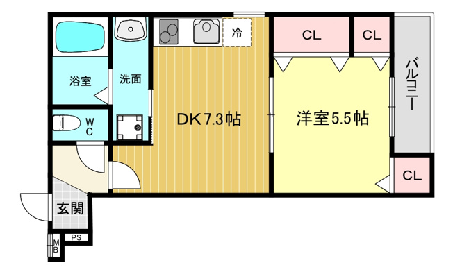 【間取り】 | フジパレス西宮甲東園Ⅱ番館
