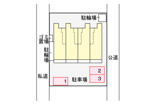 ベル　シエルの駐車場
