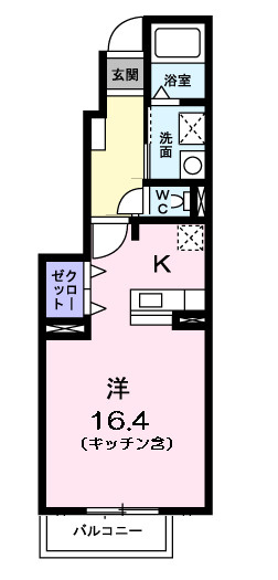 タウンコート中川の間取り