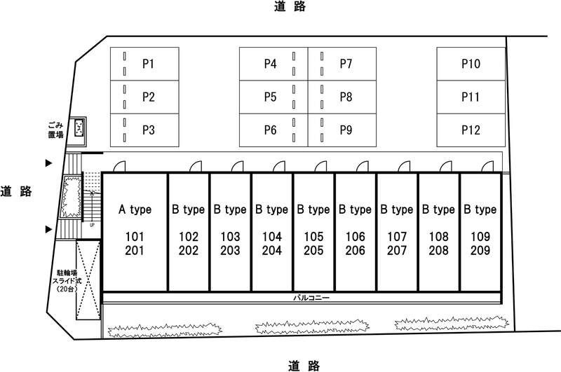 リブリ・検見川の区画図