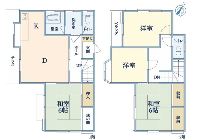 【間取り】 | 4DKはダイニングキッチンと4つの居室がある間取りです。大家族や二世帯住宅、または複数人で暮らす場合に適しています。食事スペースとくつろぎの場を分け、それぞれの個室も確保できるため、快適に過ごせます。
