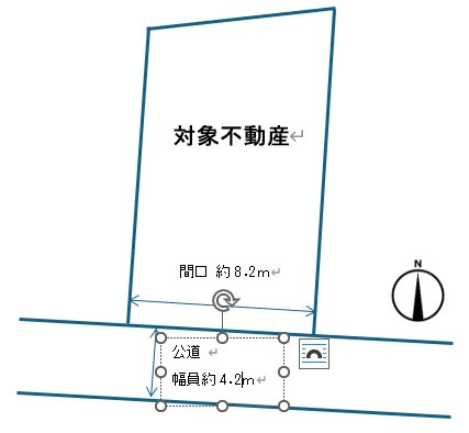 西原9丁目　土地の土地図|敷地面積が約37坪あり、駐車スペースを十分に確保できる広さです。