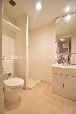 大阪市北区本庄西２丁目の賃貸マンションの洗面所